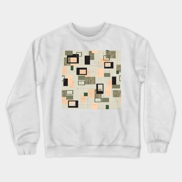 Mid Century Modern 10a Crewneck Sweatshirt by Makanahele